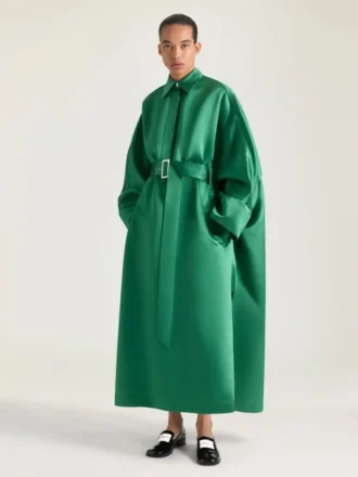 Cocoon Dress in Satin