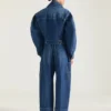 Medium Blue Cropped Cocoon Cargo Jeans Medium Blue Cropped Cocoon Cargo Jeans