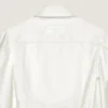 Cocoon Mini Dress in White Denim