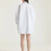 Cocoon Shirt in Poplin with Givenchy Embroidery Cocoon Shirt in Poplin with Givenchy Embroidery