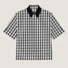 Couture Seam Gingham Shirt in Cotton Couture Seam Gingham Shirt in Cotton