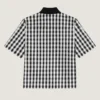 Couture Seam Gingham Shirt in Cotton Couture Seam Gingham Shirt in Cotton
