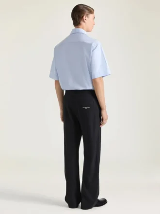 Couture Seam Joggers in Fleece Embroidered Givenchy Paris