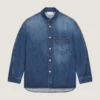Couture Seam Overshirt in Dark Blue Denim Couture Seam Overshirt in Dark Blue Denim