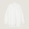 Couture Seam Overshirt in Leather