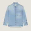 Couture Seam Overshirt in Light Blue Denim Couture Seam Overshirt in Light Blue Denim