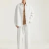 Couture Seam Overshirt in White Denim Couture Seam Overshirt in White Denim