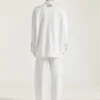 Couture Seam Overshirt in White Denim Couture Seam Overshirt in White Denim