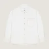 Couture Seam Overshirt in White Denim Couture Seam Overshirt in White Denim
