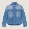 Couture Seam Shirt in Shadow Washed Denim