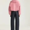 Cropped Blouson in Shearling Effect Cropped Blouson in Shearling Effect