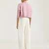 Cropped Cardigan in Wool and Cashmere Cropped Cardigan in Wool and Cashmere