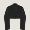 Cropped Cocoon Jacket in Wool Cropped Cocoon Jacket in Wool