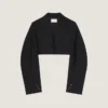 Cropped Cocoon Jacket in Wool and Mohair Cropped Cocoon Jacket in Wool and Mohair