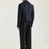 Cropped Pea Coat in Wool Cropped Pea Coat in Wool
