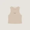 Cropped Tank Top in Cotton with Givenchy Paris Print Cropped Tank Top in Cotton with Givenchy Paris Print