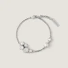 Crystal Pearl Bracelet Necklace in Metal, Crystals and Pearls Crystal Pearl Bracelet Necklace in Metal, Crystals and Pearls