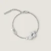 Crystal Pearl Bracelet Necklace in Metal, Crystals and Pearls Crystal Pearl Bracelet Necklace in Metal, Crystals and Pearls
