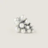 Crystal Pearl Earcuff in Metal and Pearls