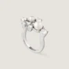 Crystal Pearl Ring in Metal, Crystals and Pearls Crystal Pearl Ring in Metal, Crystals and Pearls