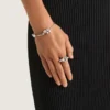 Crystal Pearl Ring in Metal, Crystals and Pearls Crystal Pearl Ring in Metal, Crystals and Pearls