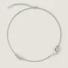 Crystal Pearl Short Necklace in Metal, Crystals and Pearls Crystal Pearl Short Necklace in Metal, Crystals and Pearls