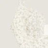 Cutaway Bodysuit in Knit with Embroidered Pearls