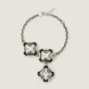 Deconstructed Crystals Bracelet in Metal and Crystals Deconstructed Crystals Bracelet in Metal and Crystals