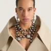 Deconstructed Crystals Multi-Row Necklace in Crystals Deconstructed Crystals Multi-Row Necklace in Crystals