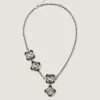 Deconstructed Crystals Necklace in Metal and Crystals Deconstructed Crystals Necklace in Metal and Crystals