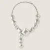 Deconstructed Crystals Necklace in Metal and Crystals Deconstructed Crystals Necklace in Metal and Crystals