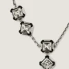 Deconstructed Crystals Necklace in Metal and Crystals Deconstructed Crystals Necklace in Metal and Crystals