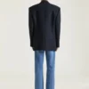 Deconstructed Peaked Lapel Jacket in Wool Deconstructed Peaked Lapel Jacket in Wool