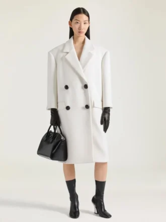 Double Breasted Coat in Wool