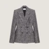 Double-Breasted Jacket in Herringbone Mixed Wool Double-Breasted Jacket in Herringbone Mixed Wool