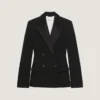 Double Breasted Tuxedo Jacket in Wool Double Breasted Tuxedo Jacket in Wool