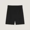 Double Pleat Bermuda Shorts in Wool