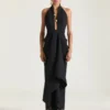 Draped Dress in Wool Draped Dress in Wool