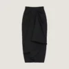 Draped Midi Skirt in Wool Draped Midi Skirt in Wool
