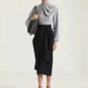 Draped Sweater in Wool