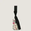 Evening Clutch with Floral Embroideries and Bow Evening Clutch with Floral Embroideries and Bow