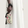 Evening Clutch with Floral Embroideries and Bow Evening Clutch with Floral Embroideries and Bow