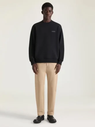 Sweatshirt in Fleece with Givenchy Paris Gros Grain