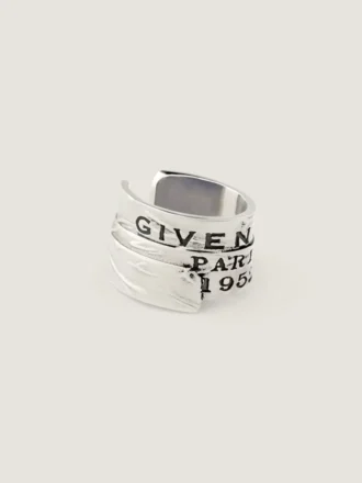 Givenchy Tape Earcuff in Metal and Enamel Givenchy Tape Earcuff in Metal and Enamel
