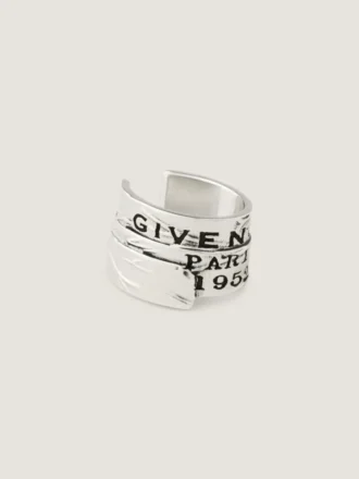Givenchy Tape Earcuff in Metal and Enamel