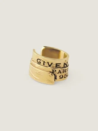 Givenchy Tape Earcuff in Metal and Enamel Givenchy Tape Earcuff in Metal and Enamel