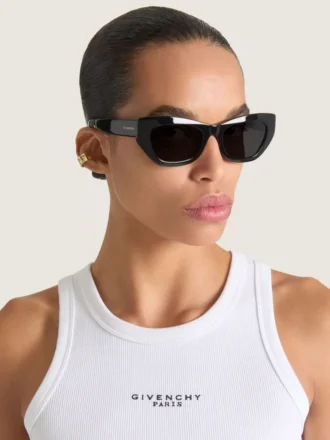 Givenchy Tape Earcuff in Metal and Enamel Givenchy Tape Earcuff in Metal and Enamel