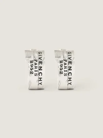 Givenchy Tape Earrings in Metal and Enamel Givenchy Tape Earrings in Metal and Enamel
