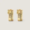 Givenchy Tape Earrings in Metal and Enamel