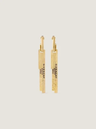 Givenchy Tape Earrings in Metal and Enamel Givenchy Tape Earrings in Metal and Enamel